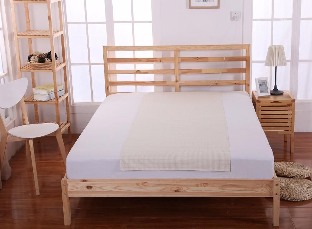 Įsižeminimo paklodė 90×200 cm, paklota skersai dvigulės lovos